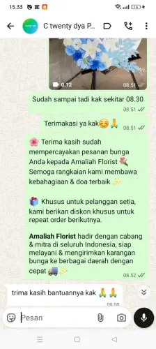 Testimonial Standing Flower mogana
