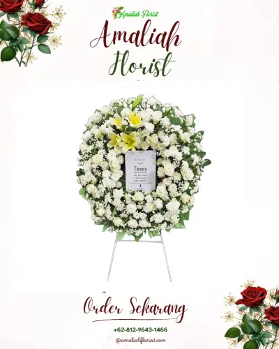 Krans Bunga Duka Cita mogana